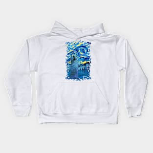 Funny Liberty Starry night abstract style Kids Hoodie